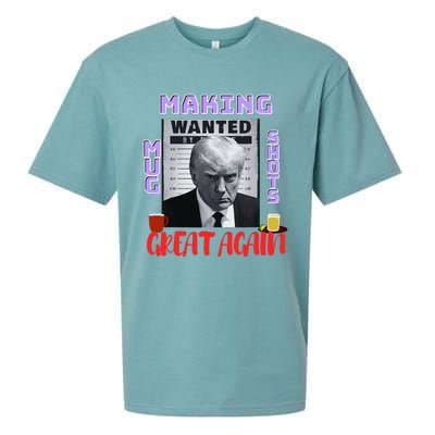 Making Mugshots Great Again Trump 2024 Mugshot President Sueded Cloud Jersey T-Shirt