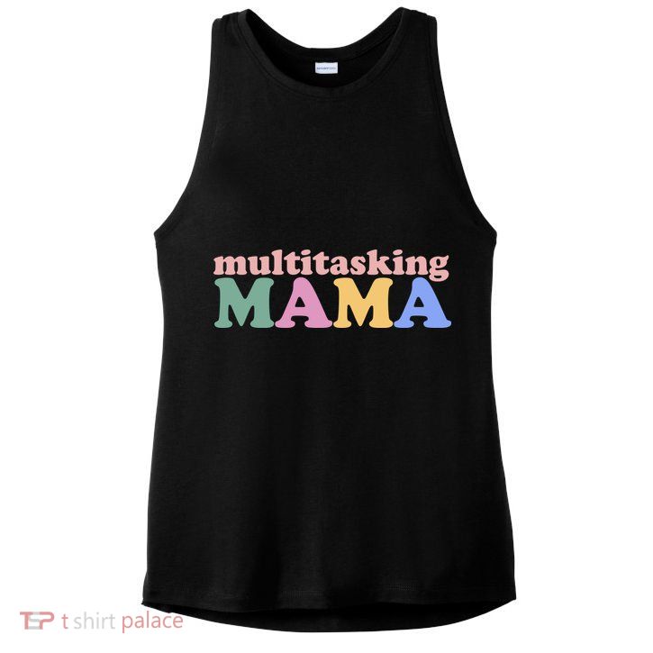 Multitasking Mama Gift For Mom Ladies PosiCharge Tri-Blend Wicking Tank