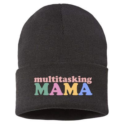 Multitasking Mama Gift For Mom Sustainable Knit Beanie