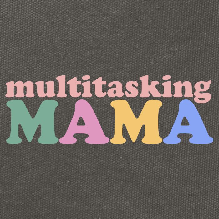 Multitasking Mama Gift For Mom Cotton Canvas Backpack
