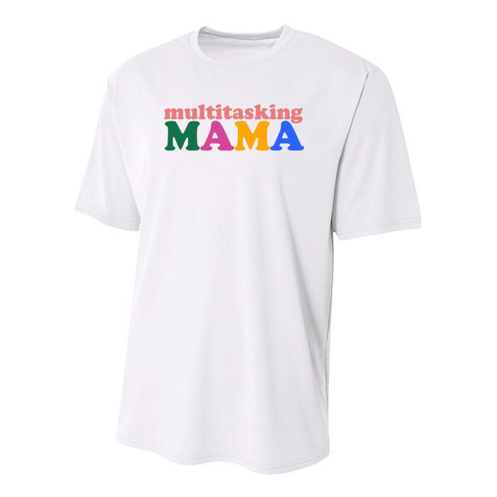 Multitasking Mama Gift For Mom Youth Performance Sprint T-Shirt