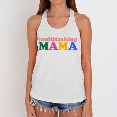 Multitasking Mama Gift For Mom Women's Knotted Racerback Tank