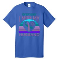 Miss My Husband Heart Sunflower Suicide Awareness Wife Gift Tall T-Shirt