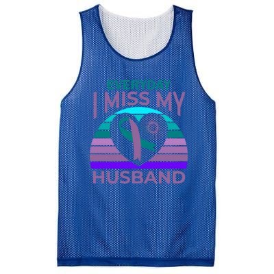 Miss My Husband Heart Sunflower Suicide Awareness Wife Gift Mesh Reversible Basketball Jersey Tank