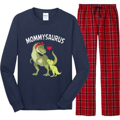 Mommysaurus Mom Heart Child Cute Dinosaur Mommy Mother’s Day Long Sleeve Pajama Set