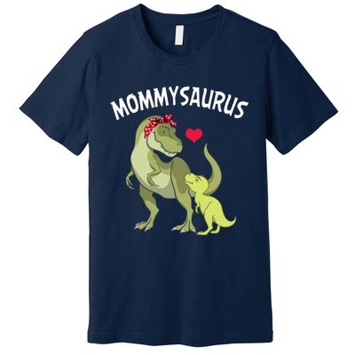 Mommysaurus Mom Heart Child Cute Dinosaur Mommy Mother’s Day Premium T-Shirt