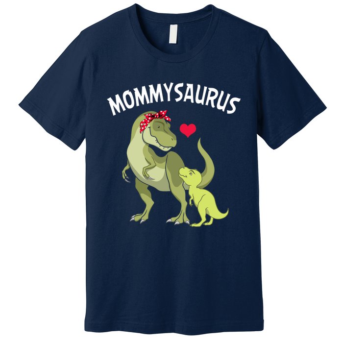 Mommysaurus Mom Heart Child Cute Dinosaur Mommy Mother’s Day Premium T-Shirt