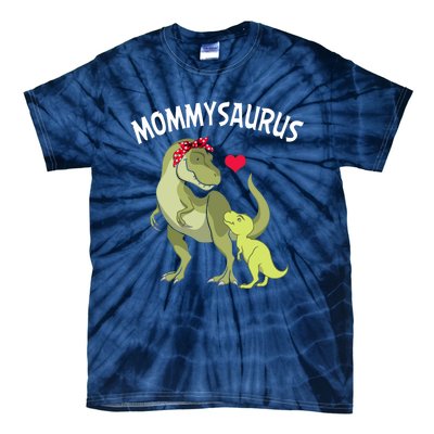 Mommysaurus Mom Heart Child Cute Dinosaur Mommy Mother’s Day Tie-Dye T-Shirt