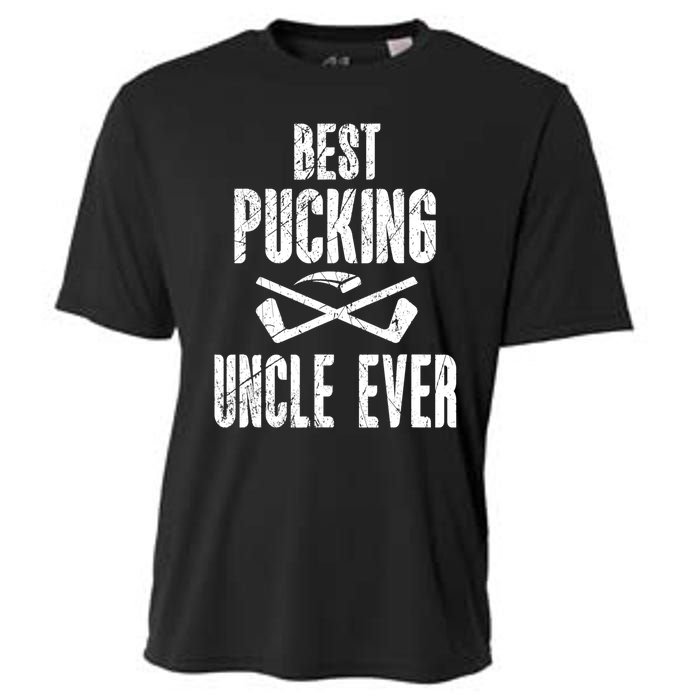 Mens Mens Hockey Uncle Best Pucking Uncle Ever Hockey Fan TShirt Cooling Performance Crew T-Shirt