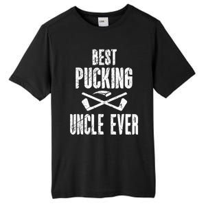 Mens Mens Hockey Uncle Best Pucking Uncle Ever Hockey Fan TShirt Tall Fusion ChromaSoft Performance T-Shirt