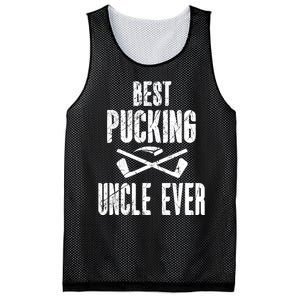 Mens Mens Hockey Uncle Best Pucking Uncle Ever Hockey Fan TShirt Mesh Reversible Basketball Jersey Tank