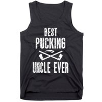 Mens Mens Hockey Uncle Best Pucking Uncle Ever Hockey Fan TShirt Tank Top