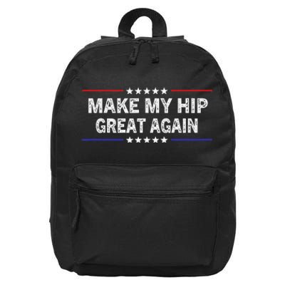 Make My Hip Great Again Funny Surgery Injury Recovery 16 in Basic Backpack