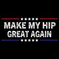 Make My Hip Great Again Funny Surgery Injury Recovery Short Acrylic Beanie