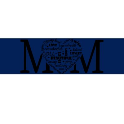 Mama Mom Heart Mother;S Day Idea Bumper Sticker