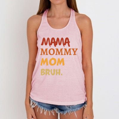 Mom Mommy Happy International 'S Day Mothers Day Gift Women's Knotted Racerback Tank