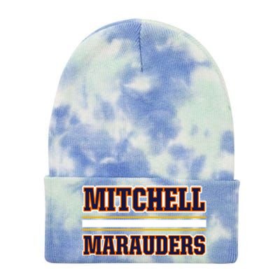 Mitchell Marauders Horizontal Stripes Tie Dye 12in Knit Beanie