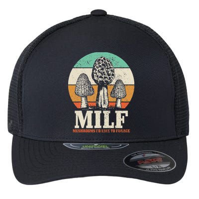 Morel Mushroom Hunting M.I.L.F. Mushrooms Id Like To Forage Flexfit Unipanel Trucker Cap