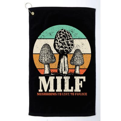 Morel Mushroom Hunting M.I.L.F. Mushrooms Id Like To Forage Golf Towel