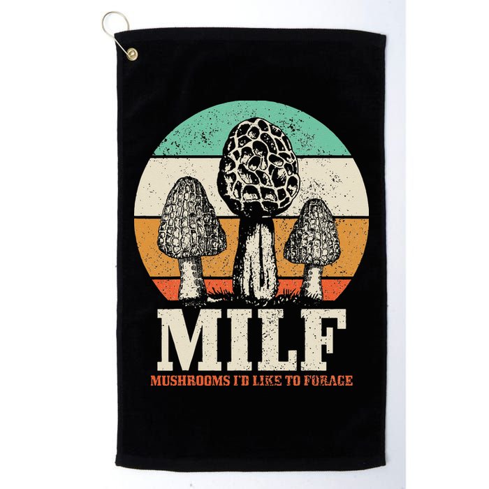 Morel Mushroom Hunting M.I.L.F. Mushrooms Id Like To Forage Golf Towel