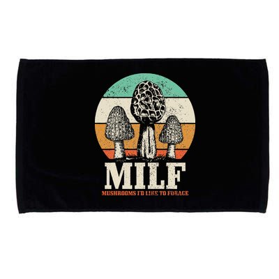 Morel Mushroom Hunting M.I.L.F. Mushrooms Id Like To Forage Microfiber Hand Towel