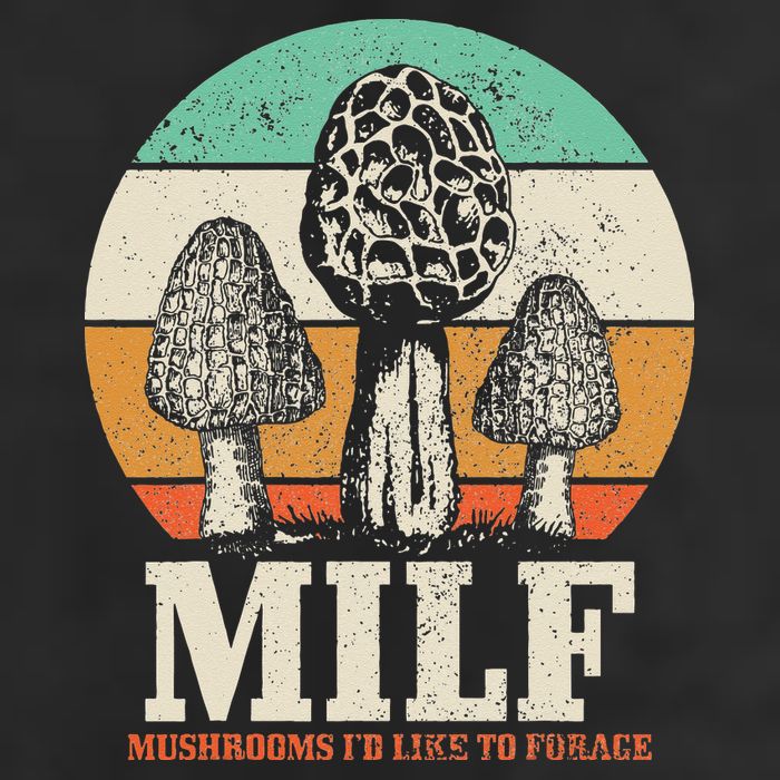 Morel Mushroom Hunting M.I.L.F. Mushrooms Id Like To Forage Microfiber Hand Towel