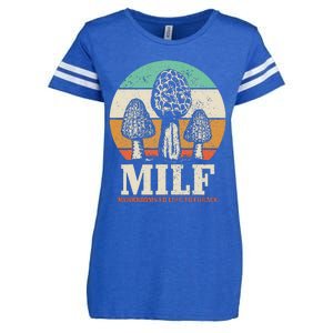 Morel Mushroom Hunting M.I.L.F. Mushrooms Id Like To Forage Enza Ladies Jersey Football T-Shirt