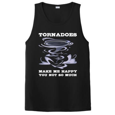 Make Me Happy You Not So Much Storm Chasing Tornadoes PosiCharge Competitor Tank