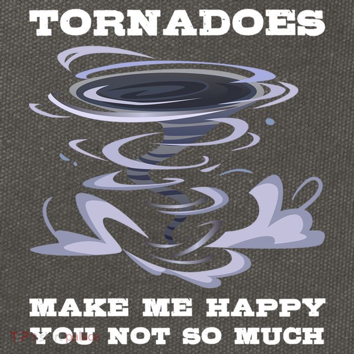 Make Me Happy You Not So Much Storm Chasing Tornadoes Cotton Canvas Backpack