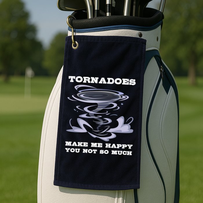 Make Me Happy You Not So Much Storm Chasing Tornadoes Golf Towel
