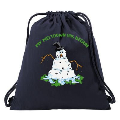 My Meltdown Has Begun Christmas Drawstring Bag