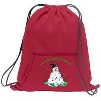 My Meltdown Has Begun Christmas Sweatshirt Cinch Pack Bag