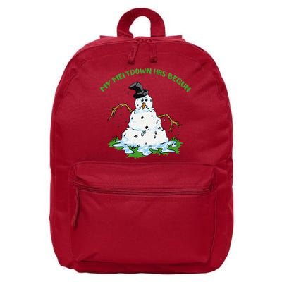 My Meltdown Has Begun Christmas 16 in Basic Backpack