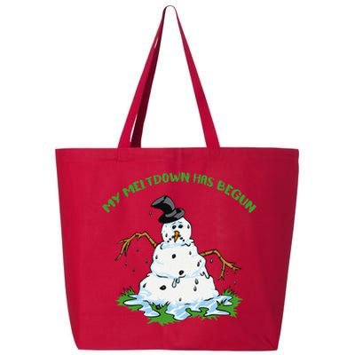 My Meltdown Has Begun Christmas 25L Jumbo Tote