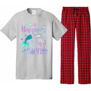 Mermaid Mom Happiness Is Being A Nanny Pajama Set