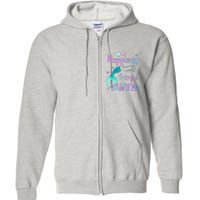 Mermaid Mom Happiness Is Being A Nanny Full Zip Hoodie