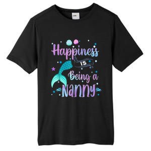 Mermaid Mom Happiness Is Being A Nanny Tall Fusion ChromaSoft Performance T-Shirt