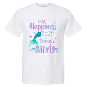 Mermaid Mom Happiness Is Being A Nanny Garment-Dyed Heavyweight T-Shirt