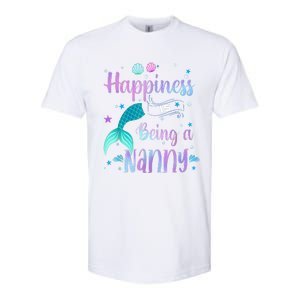 Mermaid Mom Happiness Is Being A Nanny Softstyle CVC T-Shirt