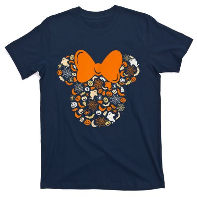 Minnie Mouse Halloween Ghosts Pumpkins Spiders T-Shirt