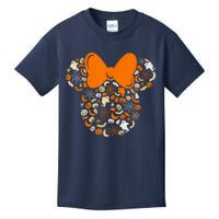 Minnie Mouse Halloween Ghosts Pumpkins Spiders Kids T-Shirt