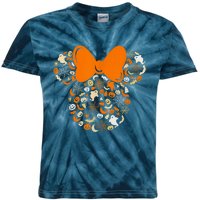 Minnie Mouse Halloween Ghosts Pumpkins Spiders Kids Tie-Dye T-Shirt