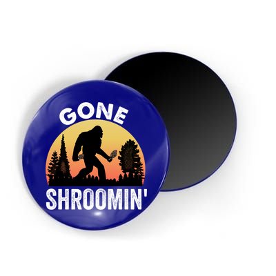 Morel Mushroom Hunter Gone Shroomin Funny Sasquatch Foraging Gift Magnet
