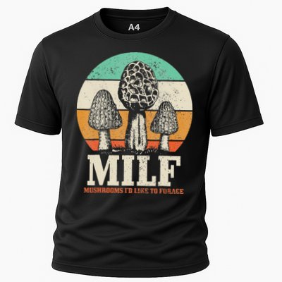 Morel Mushroom Hunting M.I.L.F. Mushrooms I'd Like To Forage Performance Shirt