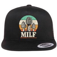 Morel Mushroom Hunting M.I.L.F. Mushrooms I'd Like To Forage Flatbill Hat
