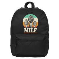 Morel Mushroom Hunting M.I.L.F. Mushrooms I'd Like To Forage 16 in Basic Backpack