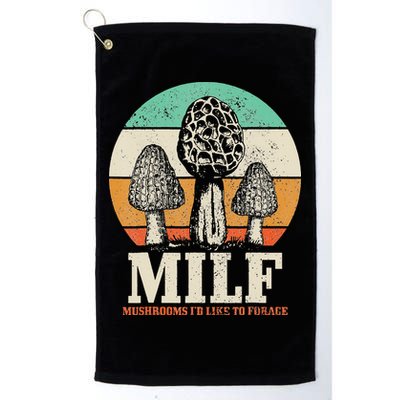 Morel Mushroom Hunting M.I.L.F. Mushrooms I'd Like To Forage Golf Towel