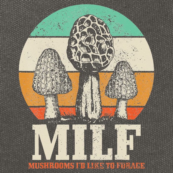 Morel Mushroom Hunting M.I.L.F. Mushrooms I'd Like To Forage Cotton Canvas Backpack