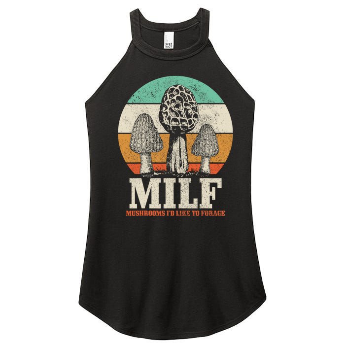 Morel Mushroom Hunting M.I.L.F. Mushrooms I'd Like To Forage Women's Perfect Tri Rocker Tank