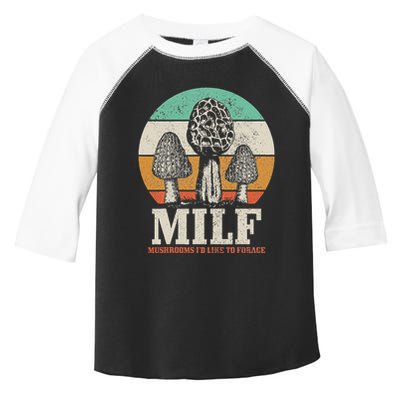 Morel Mushroom Hunting M.I.L.F. Mushrooms ID Like To Forage Toddler Fine Jersey T-Shirt